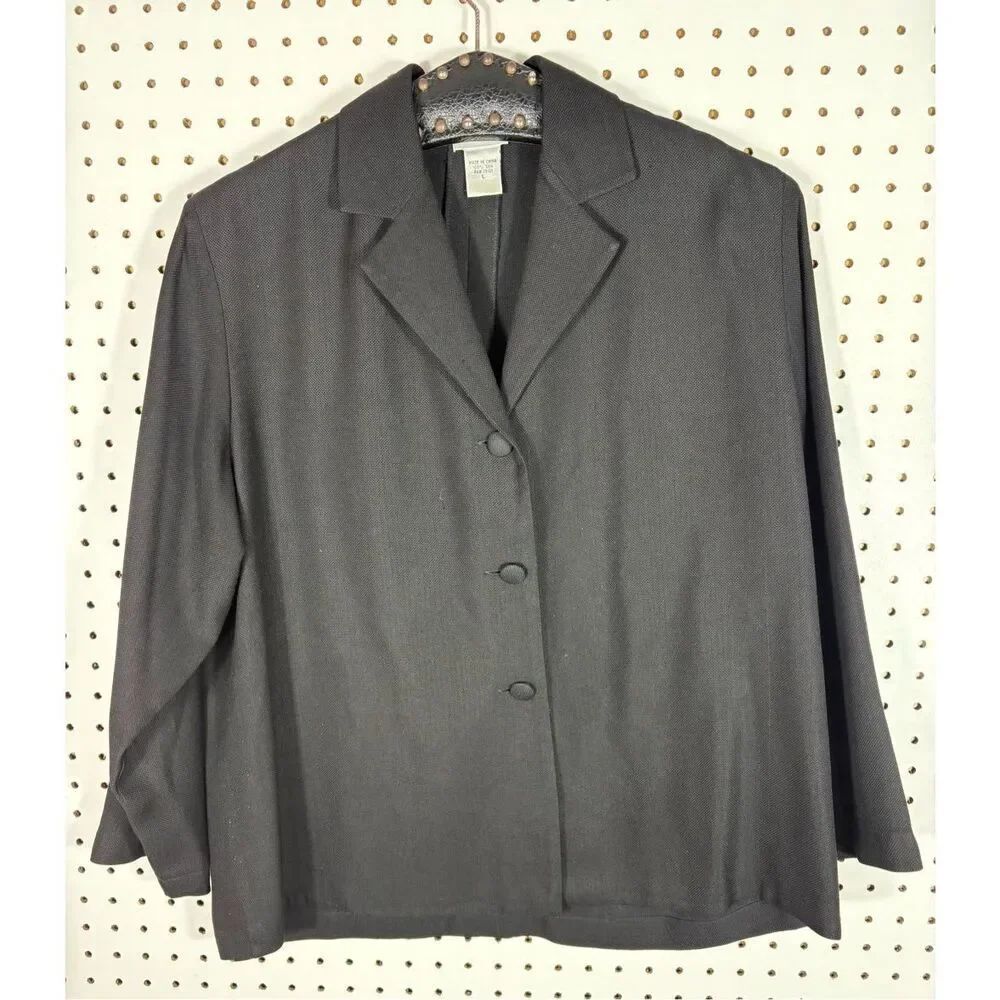 Eileen Fisher silk blazer jacket size L